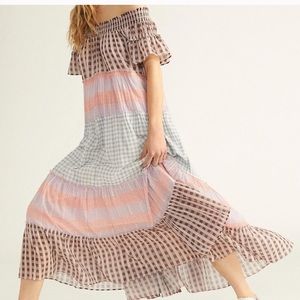 Free People Something Real Tiered Dress Size Large